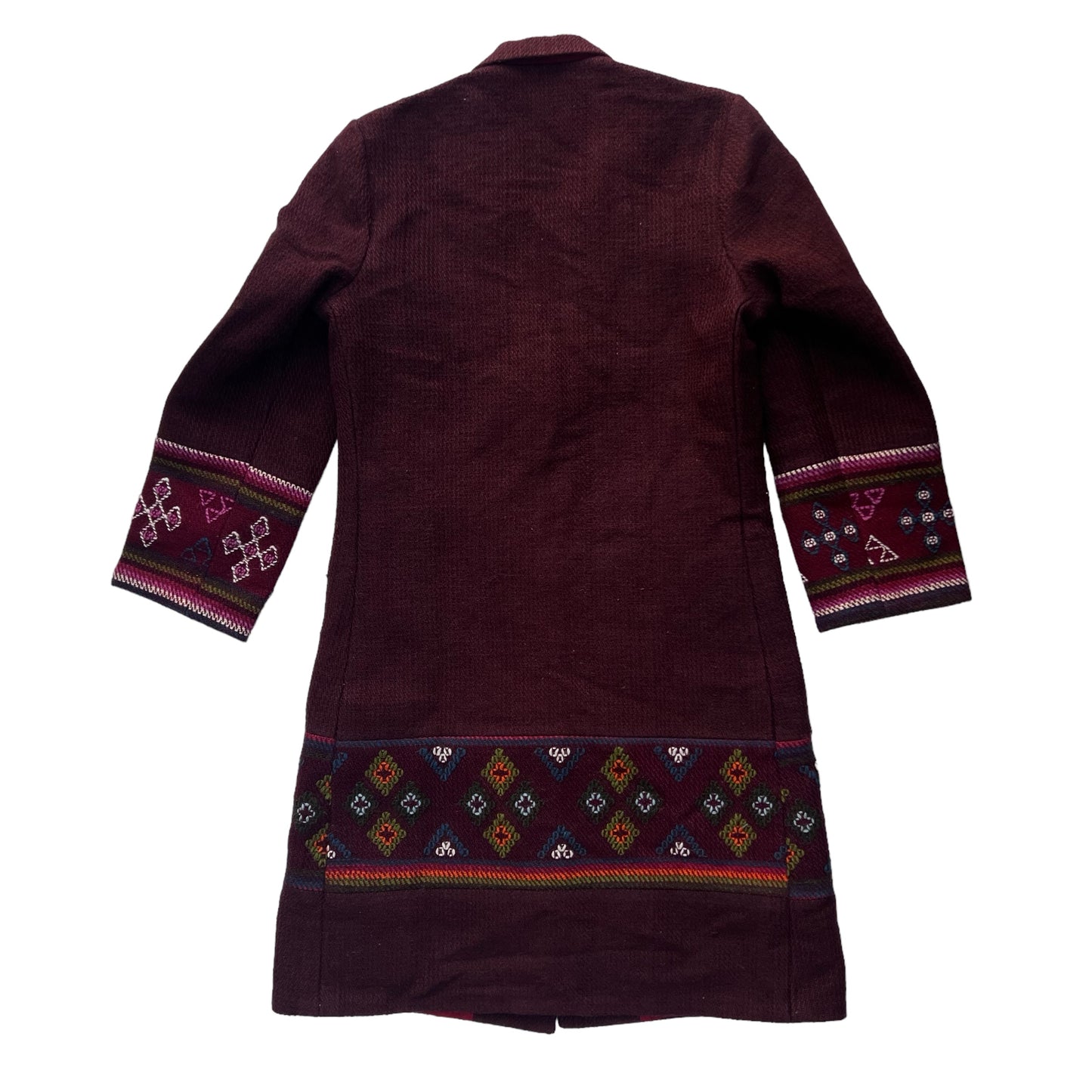 Yatha Over Coat (Maroon)