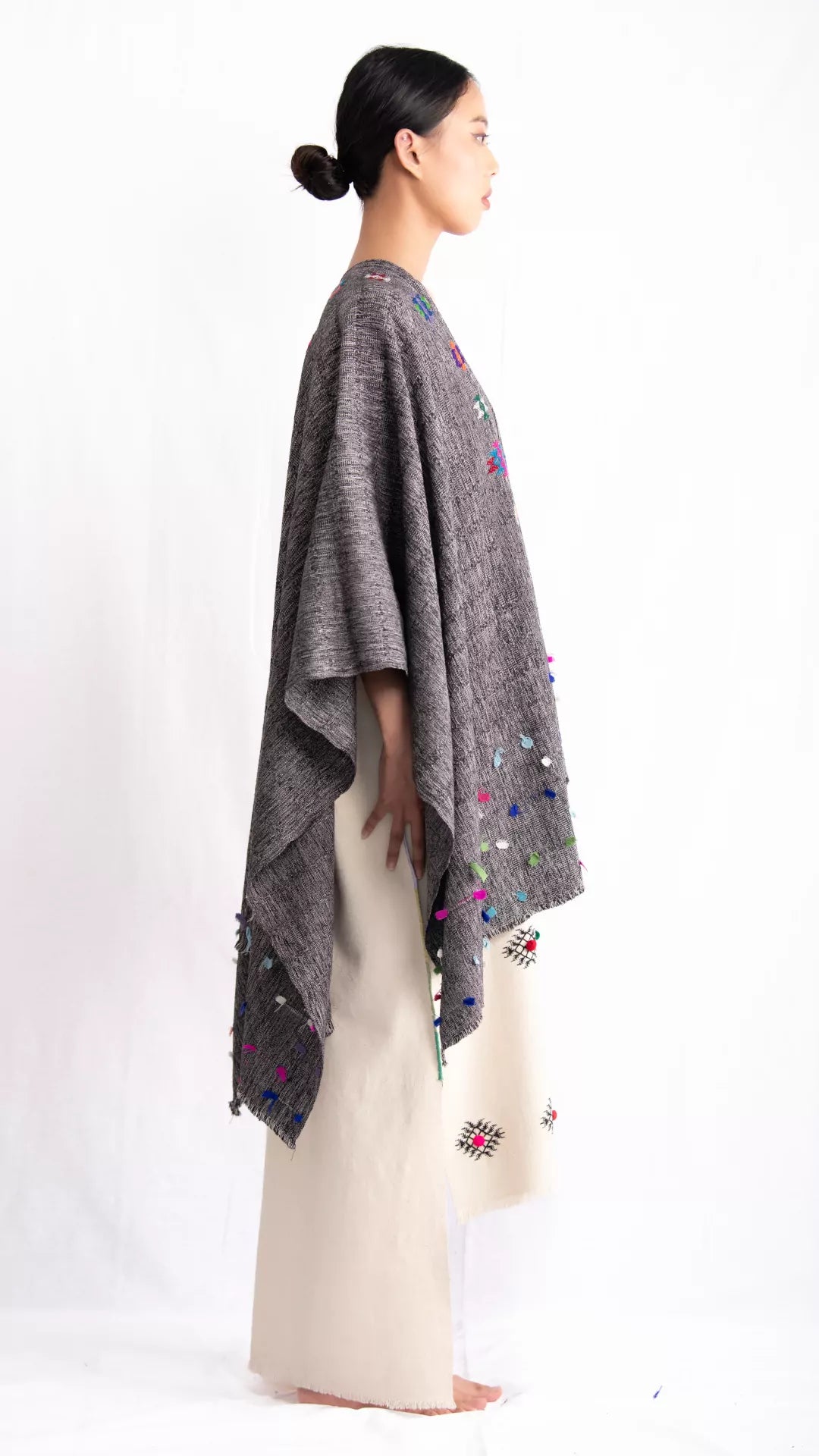 Meto-poncho med net