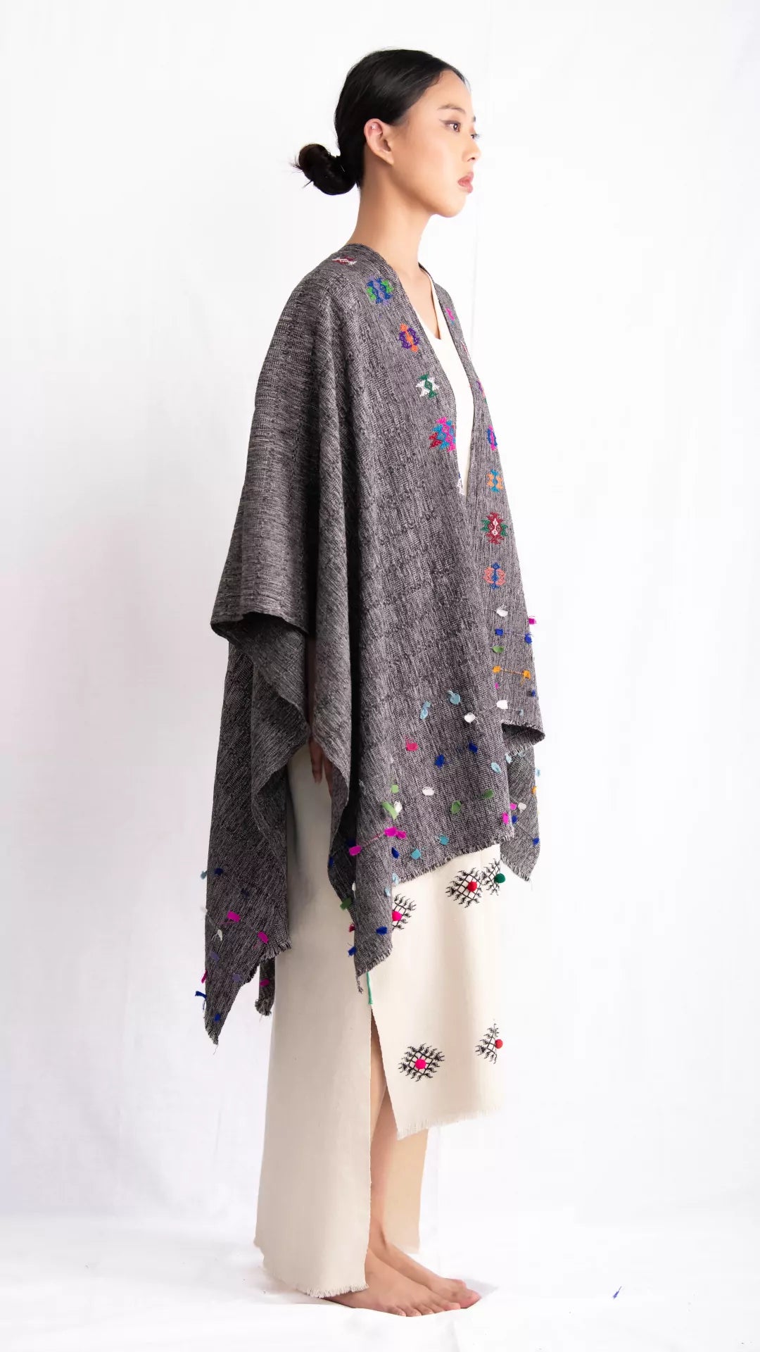 Meto-poncho med net